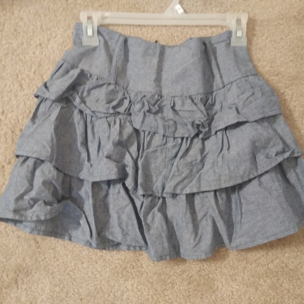 Denim mini skirt